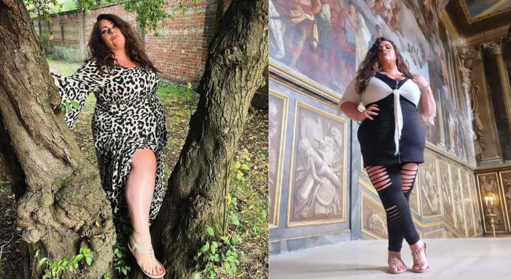 Annie Manni (@curvy_mumma_fashion) in fashionable pose