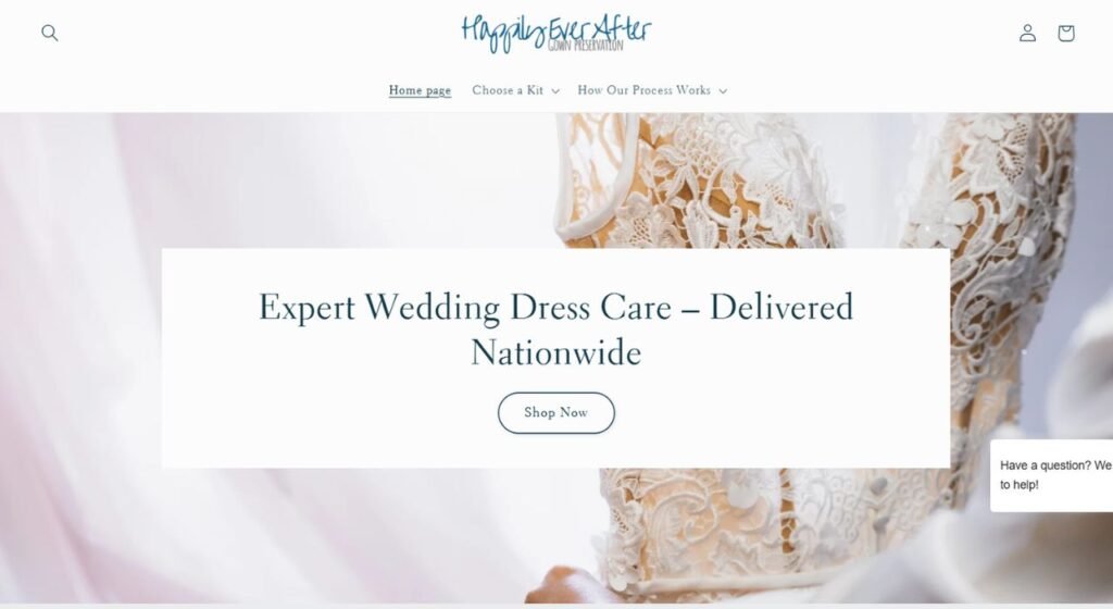 Homepage of Happily Ever After Preservation's website