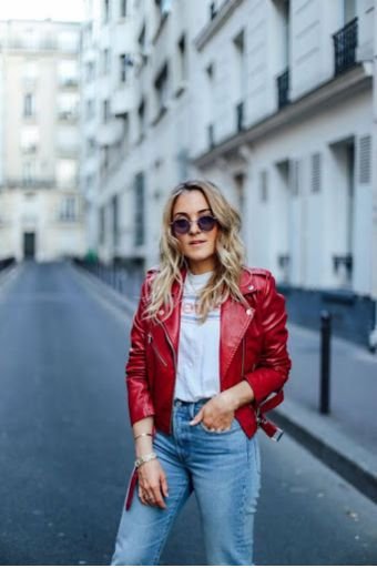 Red Leather Jacket for Casual Everyday Looks
