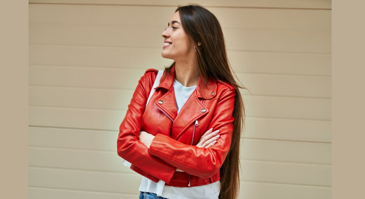 How to Style a Red Leather Jacket