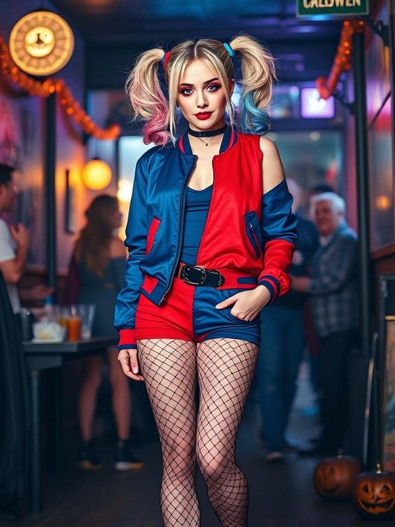 Harley Quinn Reloaded – Bold Halloween Makeup & Outfit